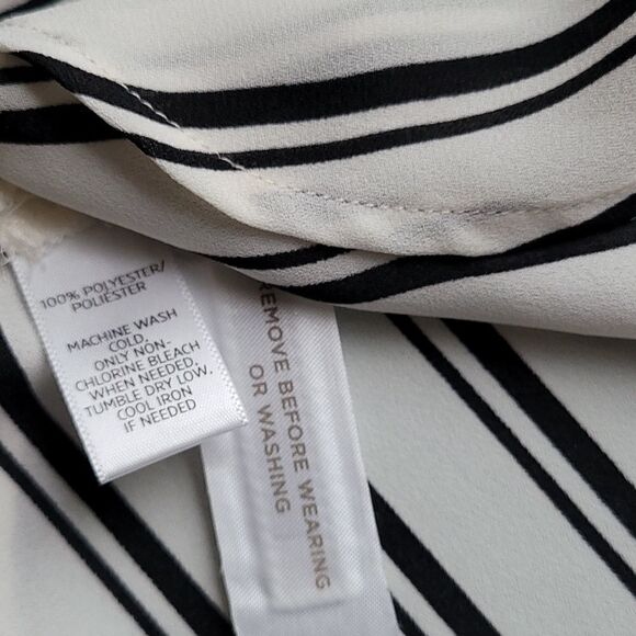 Loft new stripe blouse long sleeve - Picture 4 of 5